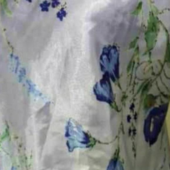 Womens sz Med Lavender blue green Floral print nighty pj gown - Picture 5 of 7